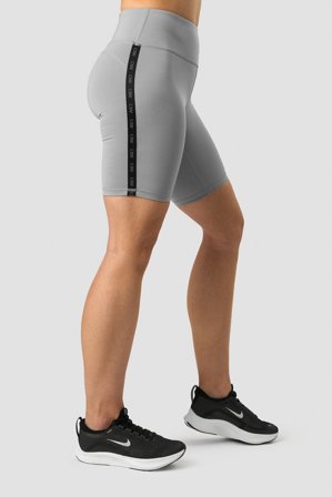 ICANIWILL - Ultimate Training Logo Biker Shorts Grey - Shortsit - Naiset - Treenivaatteet ICIW:ltä