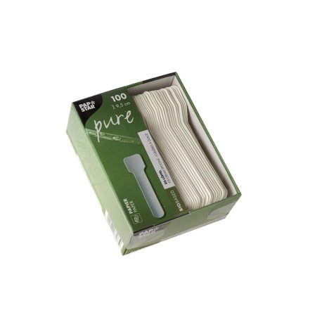 PAPSTAR Glassked papper 95mm vit 100/fp - Lyreco - Kök och servering - Engångsartiklar - Engångsbestick