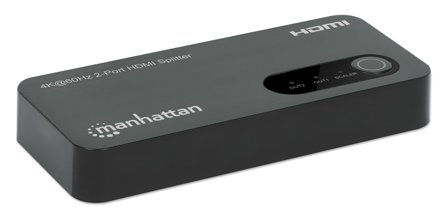 Manhattan MH HDMI 1x2 Splitter with Downscaling, 4K@60Hz, Black