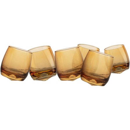 Sagaform Sagaform tumbler med rund bund 6-pak, amber | KitchenOne