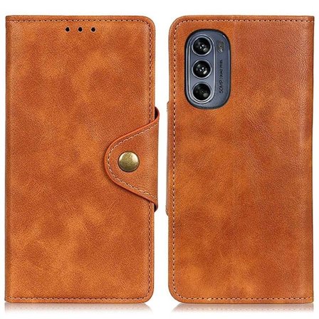 Alpha läder Motorola Moto G62 5G fodral - Brun