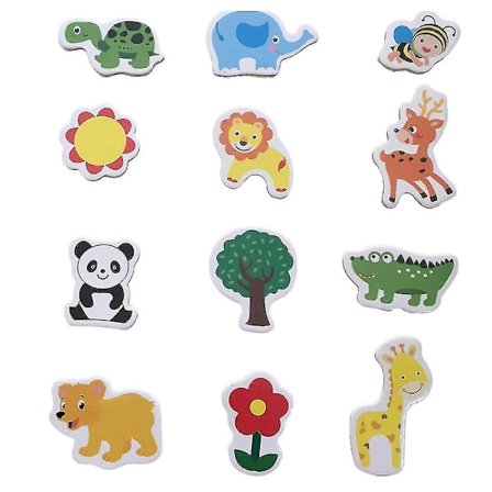 36 stk Kjøleskapsmagneter Dyr Kjøleskapsmagnet Morsomme Tre Søte Hjemmedekorasjon Whiteboard Magnet Magneter Klistremerke