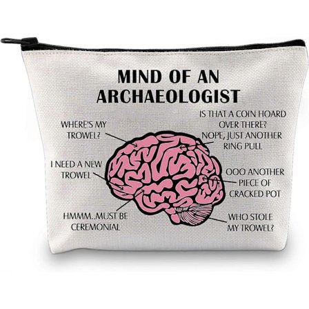 Arkæolog Gave Mind Of An Archaeologist Makeup Taske Arkæologi Entusiaster Kosmetik Taske Arkæologi Gave (Mind Of An Archaeologist)
