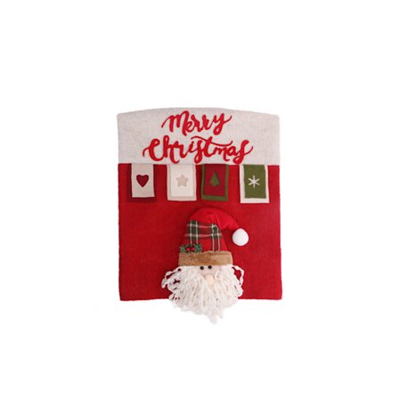 Julstolsöverdrag 3D tecknade bord och stolsöverdrag Juldekorationer (stil 1)