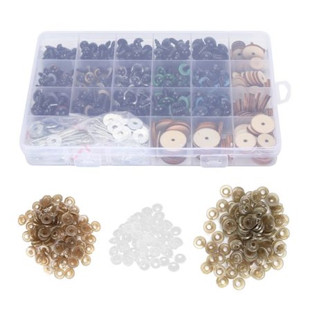 Plastikøjne med bevægelige led, plysdukke, bamse, udstoppede dyr, legetøj, DIY-tilbehør