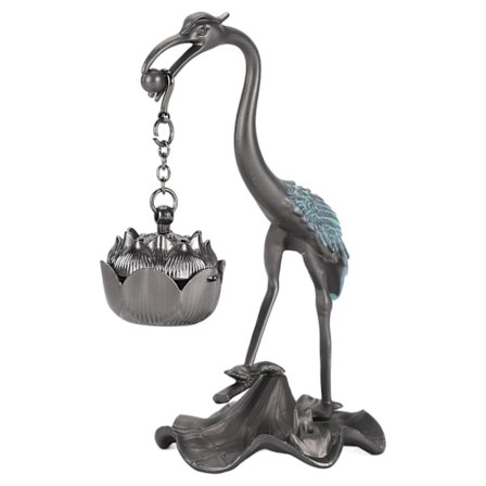 Kran hengende røkelsebrenner Innovativ Retro Elegant Dekorativ Lykkebringende Røkelsespinneholder for Hjem Innendørs