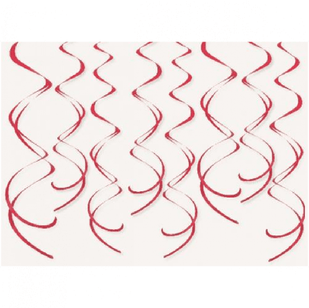 Foliesnurror røde 8-pakk