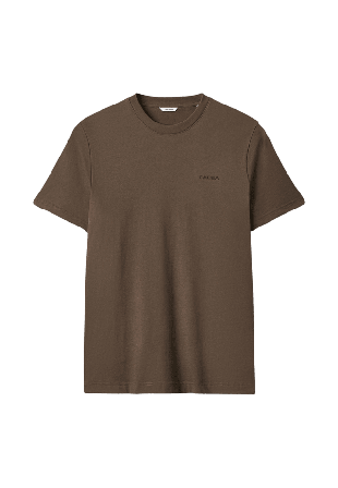 GABBA Dune Logo SS GOTS T-shirt S/S T-shirts Herr Brun L