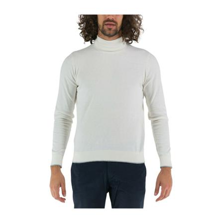 Armani Exchange Turtlenecks vit, Herr Stickade tröjor, Herr, Storlek: XL
