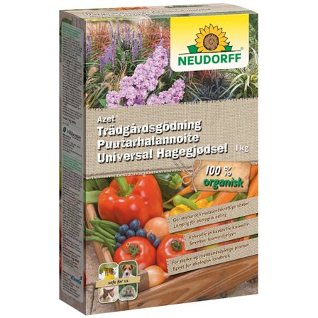 Neudorff Azet puutarhalannoite 1 kg - 100 % orgaaninen ravintoa