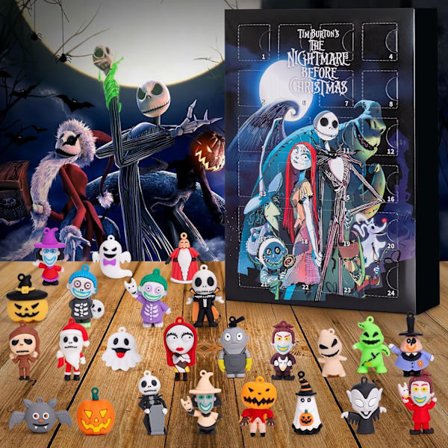 Halloween Adventskalender, Nightmare Before Christmas Adventskalender, 24 dager Halloween Nedtellingskalender - 24 stk Samleobjekter Halloween Gaver