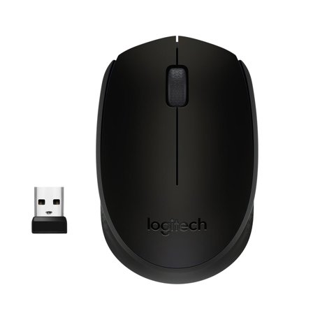 Logitech M171 - mus - 2.4 GHz - svart