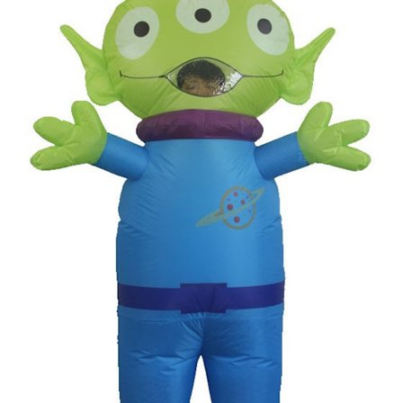 Oppustelig Halloween kostume til Captain America klovneshow kostume til aftenforestilling