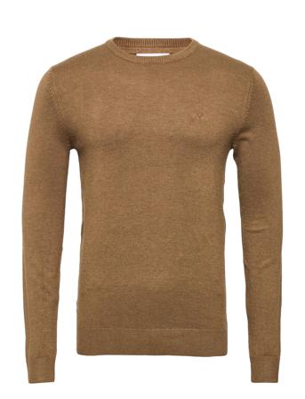 Mélange Round Neck Knit Brown Lindbergh
