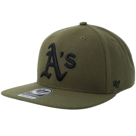 47 Brand - MLB Grön snapback Keps - Oakland Athletics MLB Ballpark Camo Captain Sandalwood Snapback @ Hatstore
