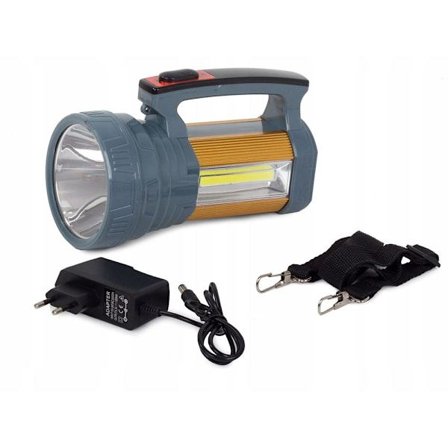 Genopladelig lommelygte - Søgelygte - CREE XM-L L2 LED - Solcell