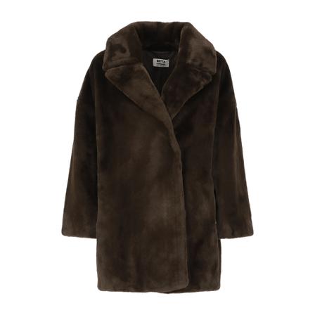 Betta Corradi Double-Breasted Coats Brun, Dame Uldfrakker