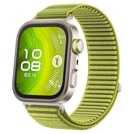 Armband för Huawei Watch Fit 4/fit 4 Pro/fit 3 Vävd nylonarmband (grön)