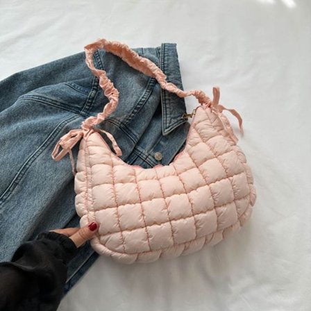 Skuldertaske Puffy Håndtaske PINK