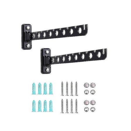 8 Hål Rostfritt Stål Klädstångar för Garderob Väggmonterade Klädhängare