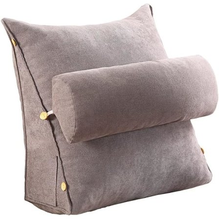 Kilepute Ryggstøtte Trekantpute Vinkelpute Elastisk pute Justerbar lesepute Sofaseng støttepute[qb]