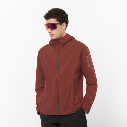 Salomon - veste pour homme Outerpath 2.5l Jacket M - RUM Raisin - XL