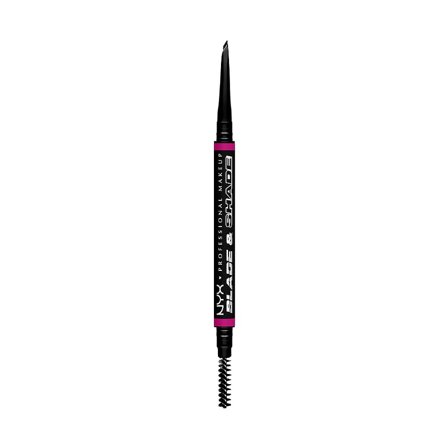 NYX PROFESSIONAL MAKEUP Blade & Shade Brynpen 12 Black, Makeup, Øjenbryn, Øjenbrynsblyanter