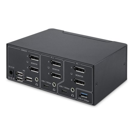 StarTech 2-PORT DP 1.4 KVM SWITCH - DUAL-MONITOR DISPLAYPORT KVM CPNT