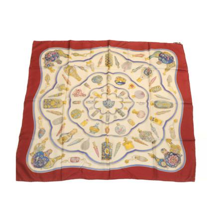Hermès Vintage Scarves Rød, Dame Vintage Accessories, Størrelse: ONE Size