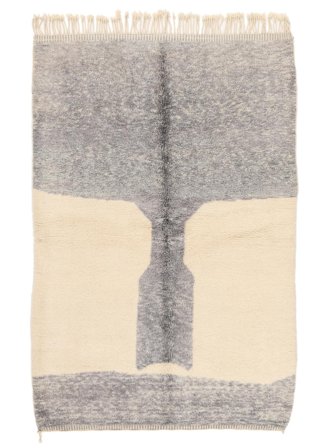 Handgeknoopt Berber Moroccan - Beni Ourain 170X257 Beige/Oranje