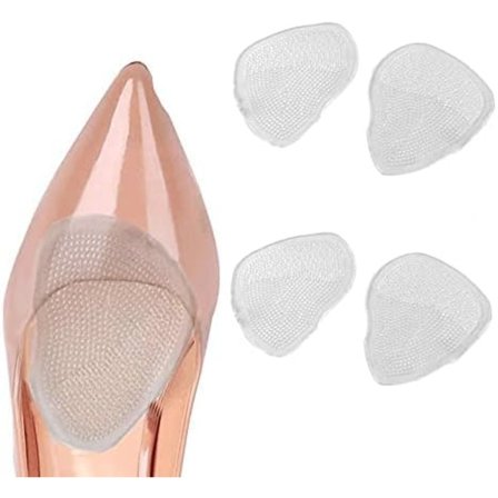 6 stk halv innleggssåle silikon forfot anti-slitasje fotinnlegg for