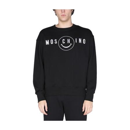 Moschino, Hoodie Zwart, Heren, Maat:M