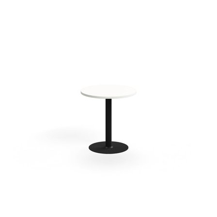 Bord VERTICUS, Ø700 H720 mm, hvit/svart