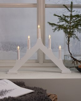 Star Trading Ljusstake Alma Vit - Jul