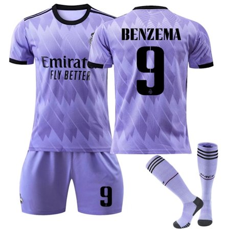 Lapsi / Aikuinen 22 23 World Cup Real Madrid -vieras Jersey Soccer Set