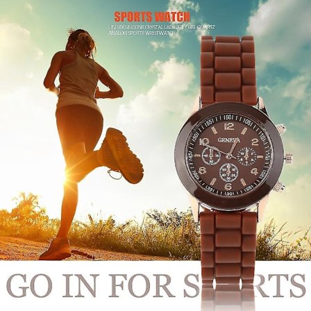 Unisex Silikon Krystal Lady Jelly Gel Kvarts Sports Ur