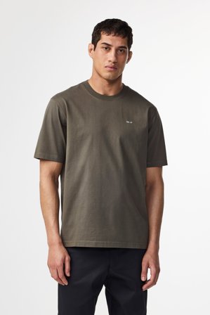 NN.07 Abel T-Shirt Herren Grün Baumwolle