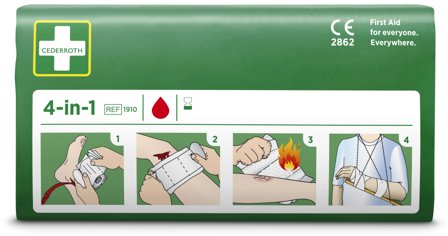 Cederroth 1910 4-i-1 Blodstopper, Førstehjelp
