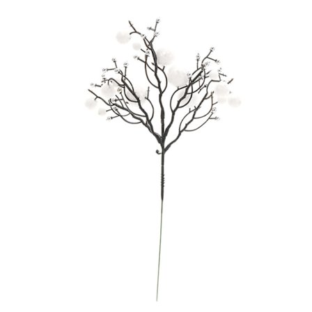 Keinotekoinen marjaköynnös joulun luovaan koristeluun paljeteilla, glitterillä ja kukka-asetelmien lisävarusteilla