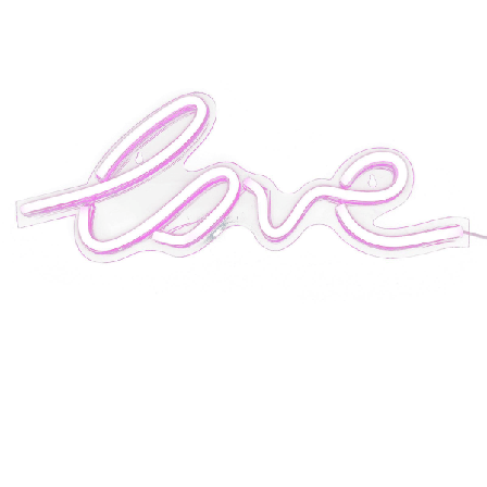 Hääpöydän koriste Rakkaus Neonvalo Paristoilla Neon Rakkausmerkki Tunnelmavalo Rakkaus Neonlamppu Vaaleanpunainen 43X17X1.7CM Pink 43X17X1.7CM