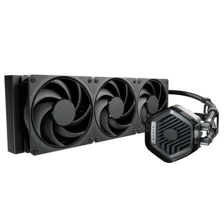 Cooler Master MasterLiquid 360 Atmos Stealth Kjøler 360mm- LGA 1851/1700/1200/115x- AM5/4- 3400 ± 300 RPM o/min- 25 dB(A)
