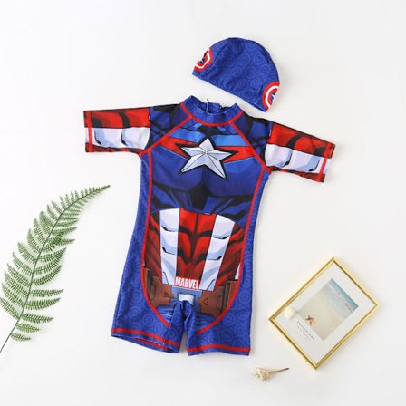 Marvel Poikien Captain America Uimapuku