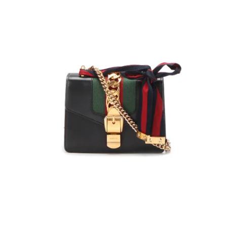 Gucci Vintage, Pre-owned Leather crossbody-bags Zwart, unisex, Maat:ONE Size