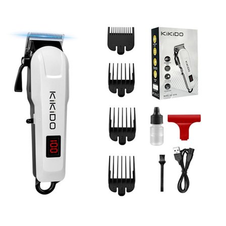 Professionel LCD-skærm Hårklipper Genopladelig Trådløs Hårtrimmer til præcis klipning og styling