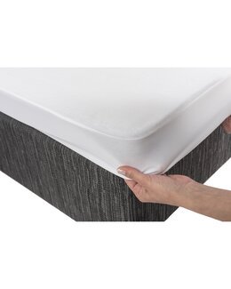 Lakan/Madrasskydd av tencel Vit - 90x200 cm - Linea