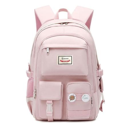 S t Nylon-reppu Matkareppu Rento Opiskelijan P iv reppu Koululaukku Kirjalaatikko Pink