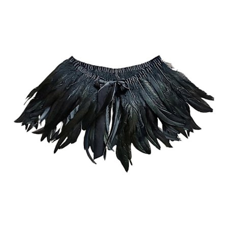 Tekoturkisviitta, goottilainen sulkakoriste olkapäille Cosplay A