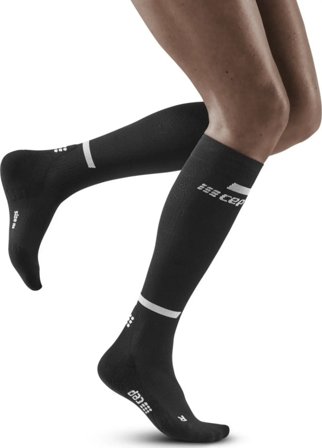 CEP Sports Women's The Run Socks, Tall Women workout socks Black 4