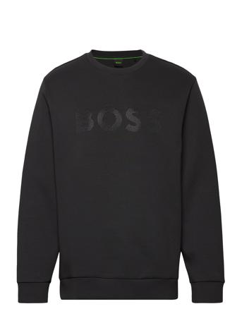 Salbo Diamond Sweat-shirt Genser Svart BOSS*Betinget Tilbud