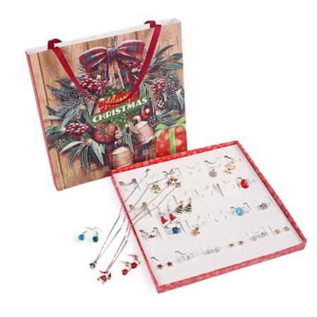 Jul Adventskalender Nedräkning Smycken Presentförpackning Jul
